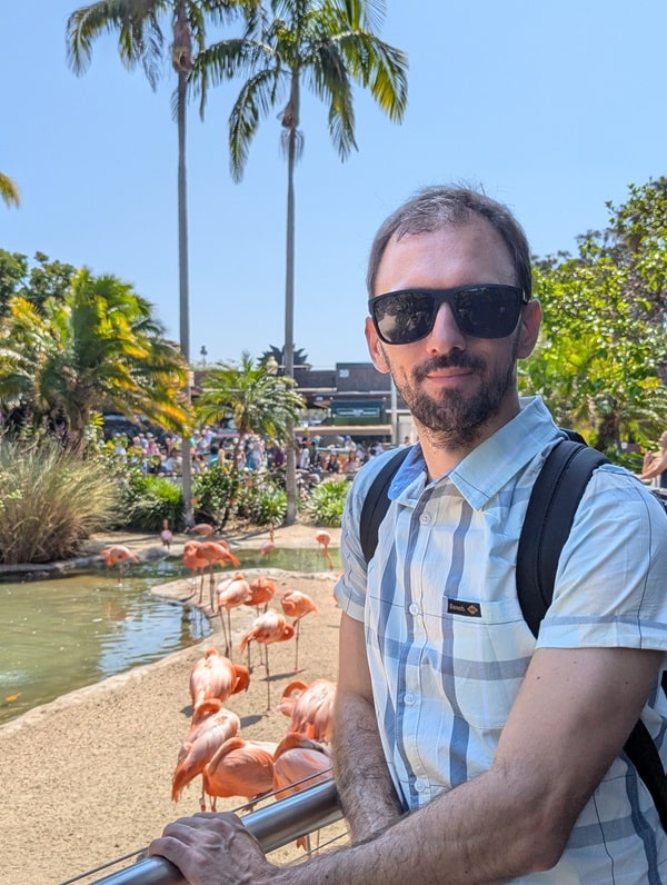 Olivier Doyon au zoo de San Diego juillet 2024